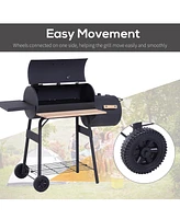 Streamdale Furniture 48" Steel Bbq and Smoker Combo