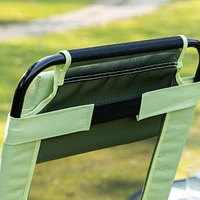 Folding Patio Chairs with Adjustable Sling and Headrest