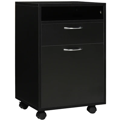 Streamdale Furniture Mobile Storage Cabinet with Drawer and Castors