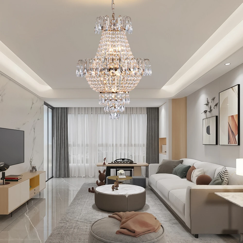 Streamdale Furniture Contemporary Crystal Chandeliers: Luxury Lighting for Your Home