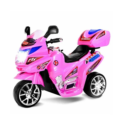 Vebreda 3 Wheel Kids 6V Battery Powered Electric Toy Motorcycle-pink