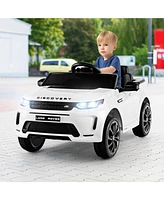 Vebreda 12V Kids Ride On Car with Remote Control Lockable Doors Slow Start System and Led Lights-Pink