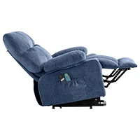 Streamdale Furniture Electric Recliner for Elderly with Side Pockets, Usb Port, Heat and Massage