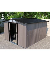 Streamdale Furniture 10FT x 12FT Metal Outdoor Storage Shed