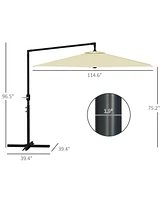 Premium Cantilever Patio Umbrella with Air Vent