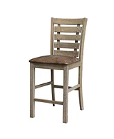 Streamdale Furniture Rustic Farmhouse Ladderback Dining Chairs (Set of 2)