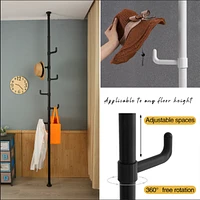 Ceiling-to-Floor Tension Rod Drying Rack & Storage