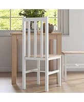 Streamdale Furniture Farmhouse Armless Dining Chairs, Set of with Slat Back