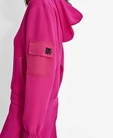 Dkny Women's Sleeve-Pocket Logo Long-Sleeve Hoodie