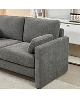 Streamdale Furniture Small Modern Loveseat Sofa with Chenille Fabric