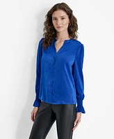 Dkny Women's Split-Neck Blouse