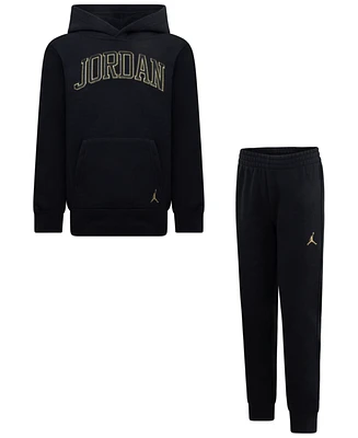 Jordan Little Boys "See Me Shine" Pullover Hoodie and Pants 2-Piece Set