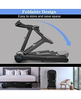 Vebreda 2.25HP Folding Treadmill with Bluetooth Speaker-Black