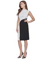 Halston Women's Colorblocked Sheath Dress