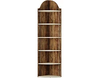 Tribesigns 6-Tier Corner Shelf, 70.87-Inch Tall Corner Bookshelf, Free