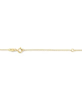 Diamond Accent Mama Pendant Necklace in 14k Gold-Plated Sterling Silver, 16" + 2" extender - Gold