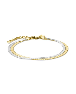 Rosefield Snake Bracelet Duo Tone