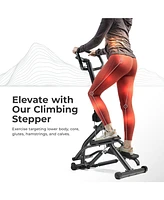 Sunny Health & Fitness Smart Extra Long Range Climber Stepper with Handlebar