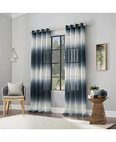 Atlantic Ombre Open Weave Sheer Grommet Curtain Panel