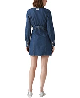 Levi's Women's Monroe Cotton Denim A-Line Button-Front Dress