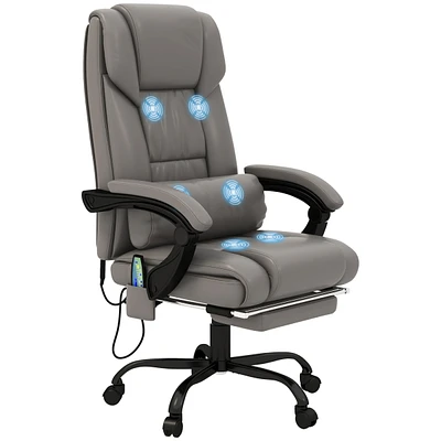 Streamdale Furniture High Back Vibration Massage Office Chair with 6 Points Remote