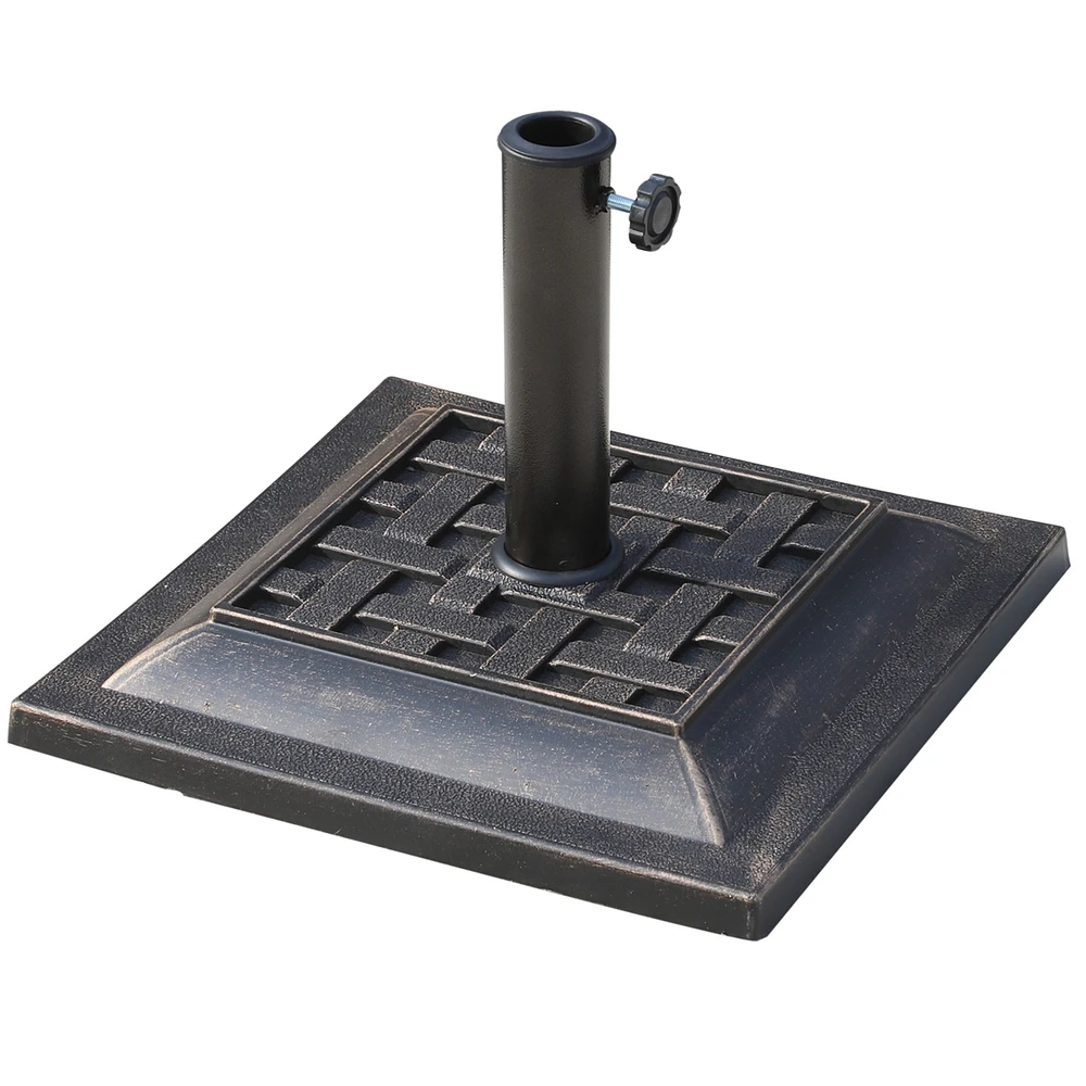 Streamdale Furniture Patio Umbrella Base Stand with Decorative Pattern