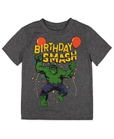 Marvel Boys Avengers Spider-Man Captain America Hulk Birthday T-Shirt to