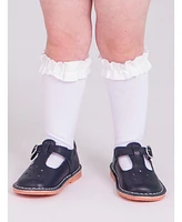 RuffleButts Girls 3-Pack Knee High Socks