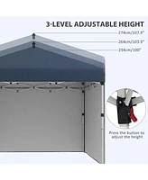 Streamdale Furniture 10'x10' Canopy Tent with Sidewalls, Leg Weights, Carry Bag