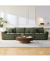 Streamdale Furniture Oversized Sectional Sofa with Convertible Sleeper & Detachable Cushions