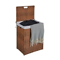 Pe Rattan Laundry Hamper with Removable Bags