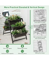 Sugift 3-Tier Vertical Raised Garden Bed with 5 Plant Boxes