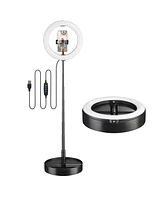 Yescom 10" Folded Selfie Led Ring Light Portable Dimmable for Makeup Livestream YouTube