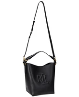 Lauren Ralph Leather Medium Witley Bucket Bag