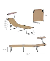 Streamdale Furniture Adjustable Chaise Lounge for Outdoors