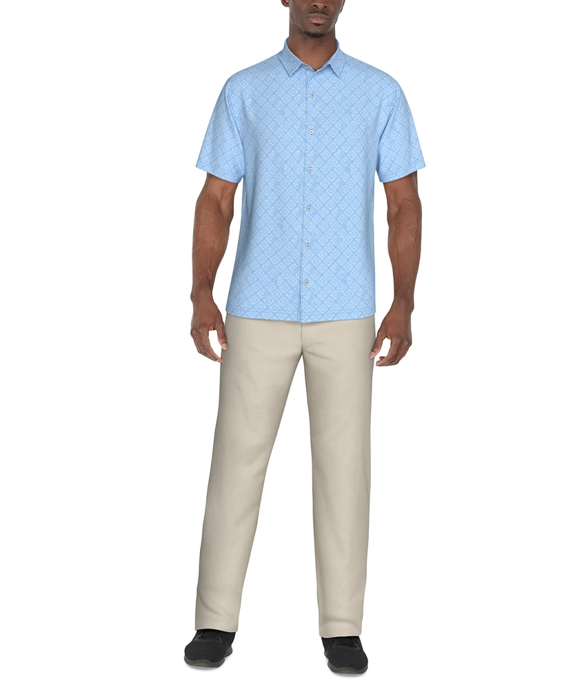 Pga Tour Men's Medallion-Print Shirt