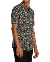 Rvca Men's Botanical Short Sleeve Shirt