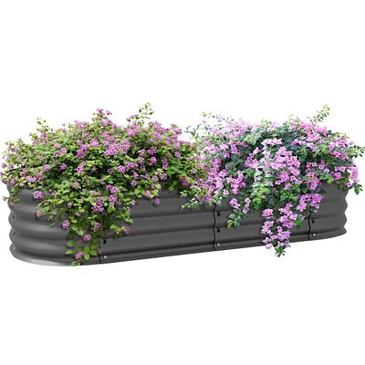 Streamdale Furniture Galvanized Raised Garden Bed Kit