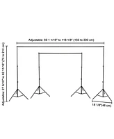 7x10Ft Photography Background Backdrop Support Stand Kit For Live Stream Packs