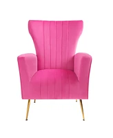 Elegant Accent Chair with Table and Sofa