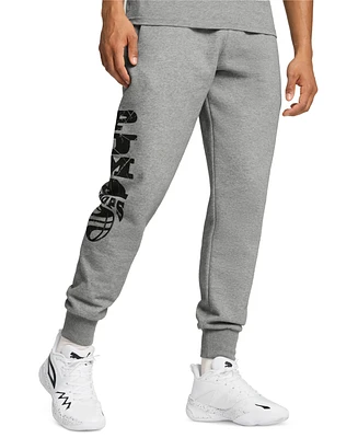 Puma Men's Posterize 2.0 Logo Graphic Fleece Sweatpants