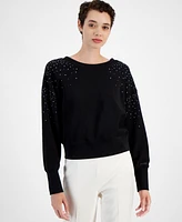 Boss Orange Women's Elay Embellished Cotton Sweater