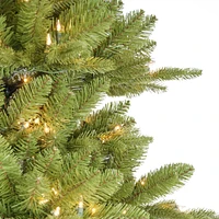 Puleo 7.5' Pre-Lit Middlebury Spruce Artificial Christmas Tree