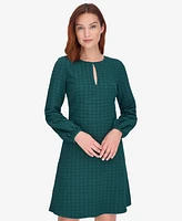 Tommy Hilfiger Petite Embossed Houndstooth Knit Dress