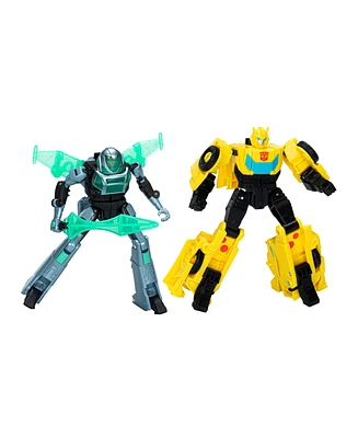 Transformers EarthSpark Cyber-Combiner Bumblebee and Mo Malto Action Figure