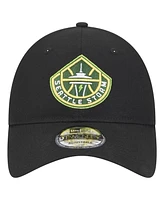 New Era Men's and Women's Black Seattle Storm Core Logo 9TWENTY Adjustable Hat