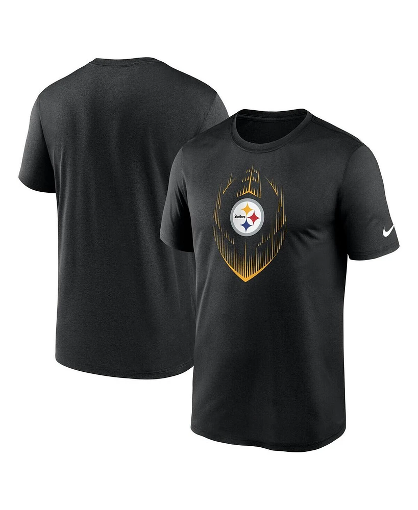 Nike Men's Black Pittsburgh Steelers Big Tall Blitz Legend Icon T-Shirt