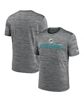 Nike Men's Anthracite Miami Dolphins Blitz Velocity Modern Performance T-Shirt