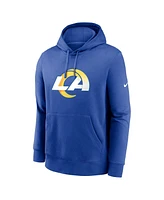 Nike Men's Royal Los Angeles Rams Club Logo Pullover Hoodie