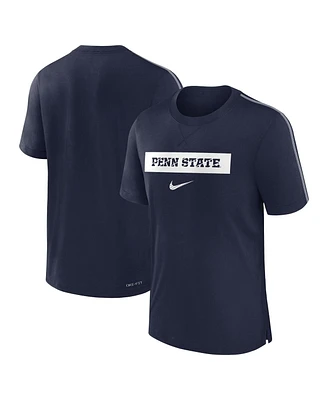 Nike Men's Navy Penn State Nittany Lions 2024/25 Sideline Player Performance Tri-Blend T-Shirt